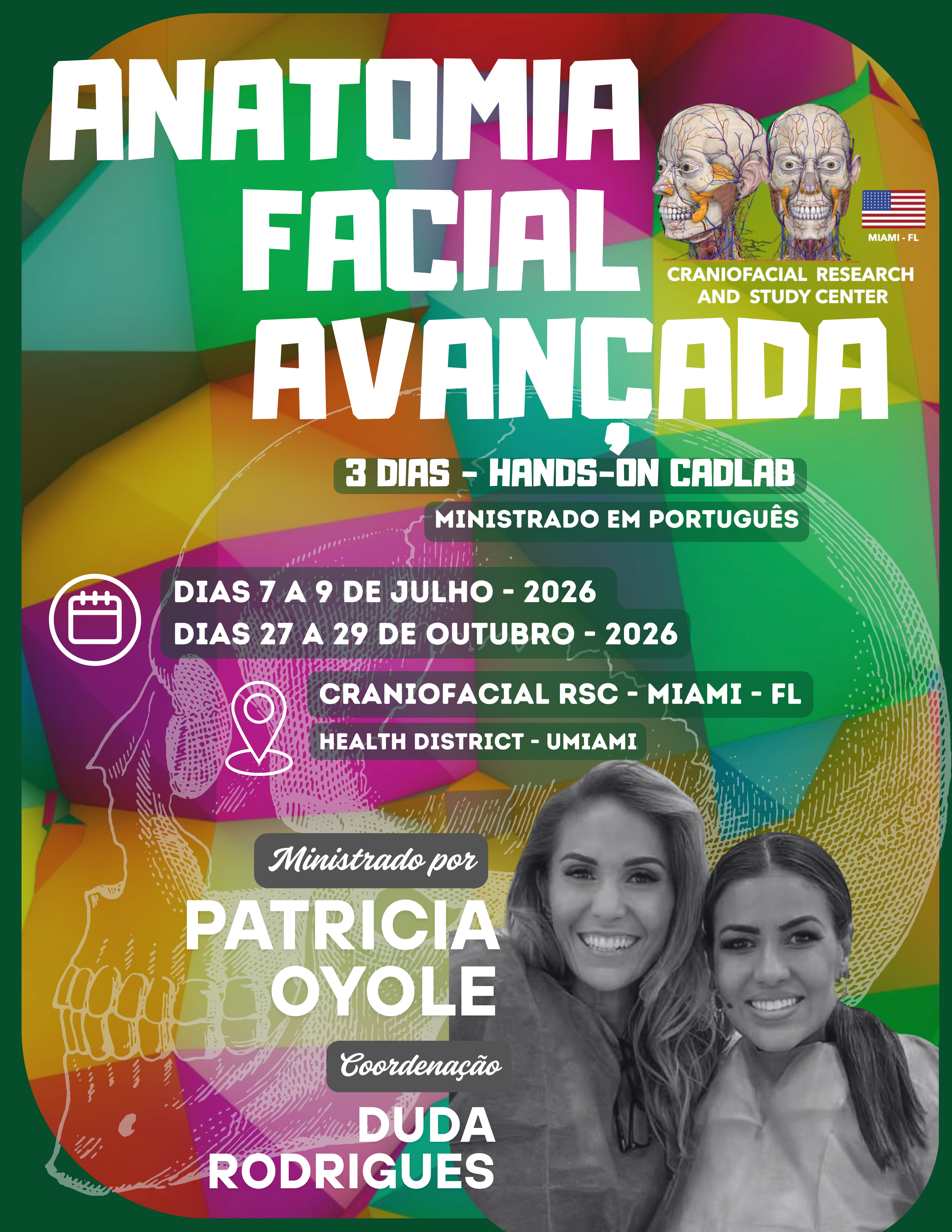 ANATOMIA FACIAL AVANÇADA - HANDS-ON CADAVER LAB + INTERCORRÊNCIAS BOOTCAMP - MIAMI - Image 2