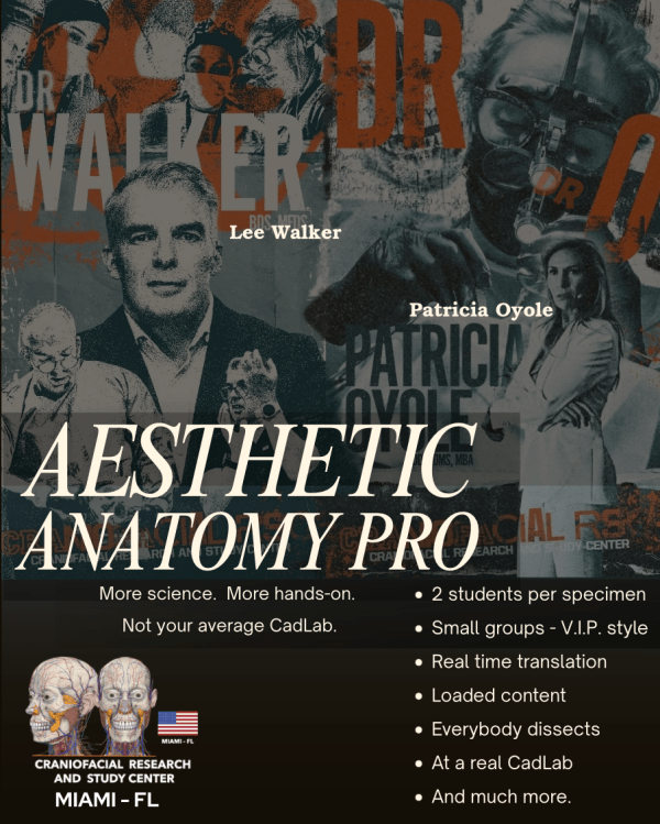 AESTHETIC ANATOMY PRO - 3 DAYS HANDS-ON CADLAB COURSE